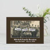 Faire-part Modèle photo de réunion familiale (Debout devant)