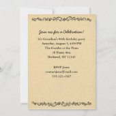 Faire-part Modèle photo de style vintage (Dos)