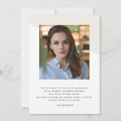 Faire-part Modern 2 Photo Graduation Class of 2026  (Dos)