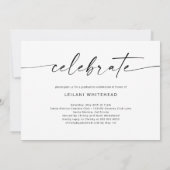 Faire-part Modern 3 Photo Graduation Party (Dos)