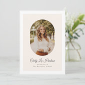 Faire-part Modern Arch High School Photo Graduate (Debout devant)