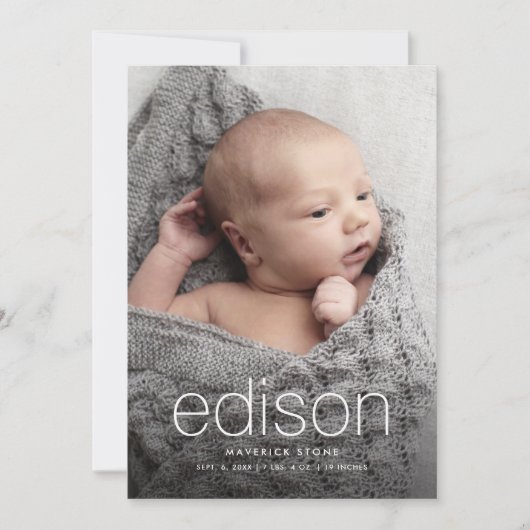 Faire-part Modern baby (Devant)