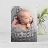 Faire-part Modern baby (Debout devant)