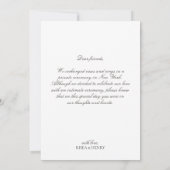 Faire-part Modern Black & White We Eloped Wedding (Dos)