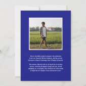 Faire-part Modern Blue Masculine Photo Graduation (Dos)