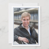 Faire-part Modern Bold Class of 2026 Navy Blue Graduation (Dos)