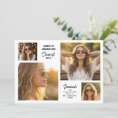 Faire-part Modern Class of 2026 Multi Photo Graduation (Debout devant)