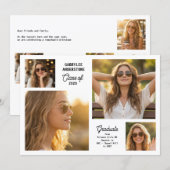 Faire-part Modern Class of 2026 Multi Photo Graduation (Devant / Derrière)