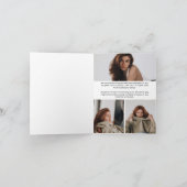 Faire-part Modern Elegant Photo Typography Script Grad Folded (Intérieur)