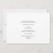 Faire-part Modern Graduation Photo QR Code Minimal Arch Video (Dos)