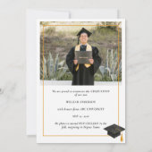 Faire-part Modern Handwritten Script 2 Photo Graduation (Dos)
