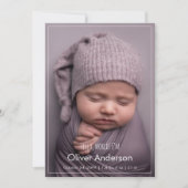 Faire-part Modern Hello Newborn Baby Photo Collage Birth (Devant)