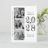 Faire-part Modern Joint Graduation Photo (Debout devant)