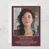 Faire-part Modern Laurels 3 Photo Class of 2026 Graduation  (Dos)