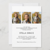 Faire-part Modern Minimal Bold Grad  (Dos)