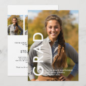 Faire-part Modern Minimal Bold Grad  (Devant / Derrière)