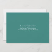 Faire-part Modern Minimal Chic Graduation Announcement Card (Dos)