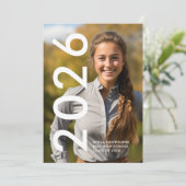 Faire-part Modern Minimal Graduation (Debout devant)