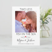 Faire-part Modern Photo | Deux Poissons de Moins Dans La Mer  (Debout devant)