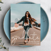 Faire-part Modern Script College Graduate