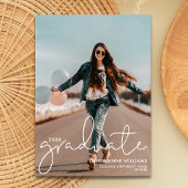 Faire-part Modern Script College Graduate