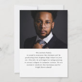 Faire-part Modern Script Photo High School Graduation (Dos)