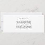 Faire-part Modern Two Photo Save the Date Mariage (Dos)