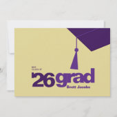 Faire-part Modern Typography Graduation | Class of 2026 (Devant)
