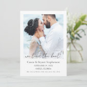 Faire-part Modern We Tied the Knot Photo Elopement Mariage (Debout devant)