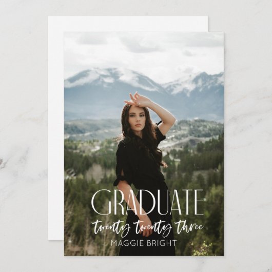 Faire-part moderne 2023 (Devant / Derrière)