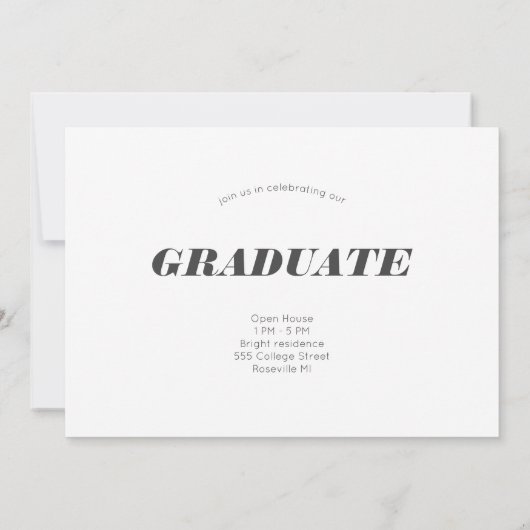 Faire-part moderne 2023 Open House (Dos)