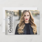 Faire-part Moderne 4 photo collage de graduation superpositio (Devant)