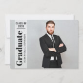 Faire-part Moderne 4 photo collège diplôme de lycée (Devant)