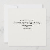 Faire-part Moderne 8 Photo Collage Élégant Diplôme (Dos)