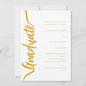 Faire-part Moderne Arch Photo Gold Script (Dos)