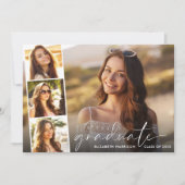 Faire-part Moderne Blancs photo superposition (Devant)