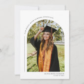 Faire-part Moderne Boho Arch Photo Graduation (Devant)