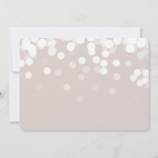 Faire-part Moderne Bokeh Lights 3 Diplôme photo (Dos)