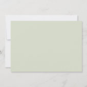 Faire-part Moderne calligraphie de maison neuve vert pâle dém (Dos)