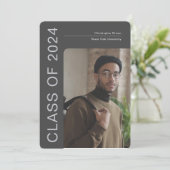 Faire-part Moderne, Classe de 2024, Sleek Photos Graduation (Debout devant)