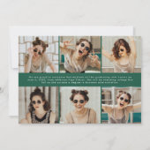 Faire-part Moderne Classic Green 12 Diplôme photo (Dos)