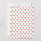 Faire-part Moderne Cute Summer Candy Party Aquarelle Motif (Dos)