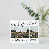 Faire-part moderne de garde de date multi photo de (Debout devant)