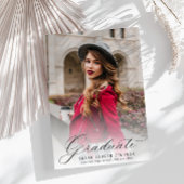 Faire-part moderne de graduation calligraphique