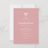faire-part moderne de graduation en soins infirmie (Dos)