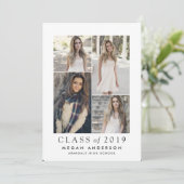 Faire-part moderne de graduation photo (Debout devant)