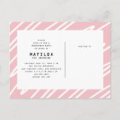 Faire-part moderne de la photo d'études supérieure (Dos)