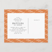 Faire-part moderne de la photo d'études supérieure (Dos)