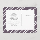 Faire-part moderne de la photo d'études supérieure (Dos)