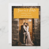 Faire-part moderne de photo de mariage | Marigold (Devant)